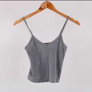 Top Shop Ribbed Cropped Cami